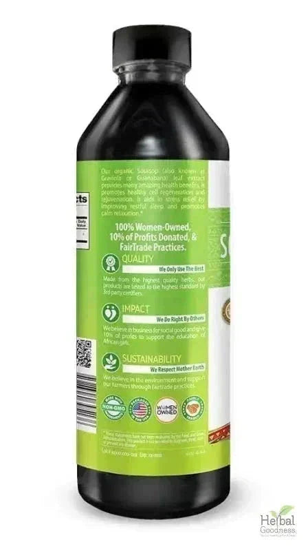 Soursop Leaf Graviola Extract - Organic Liquid - 15X Strength - Herbal Goodness Liquid Extract Herbal Goodness 