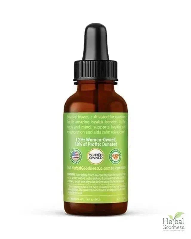 Soursop Leaf Graviola Extract - Organic Liquid - 15X Strength - Herbal Goodness Liquid Extract Herbal Goodness 