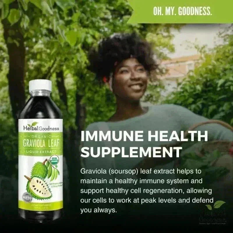Soursop Leaf Graviola Extract - Organic Liquid Liquid Extract Herbal Goodness 