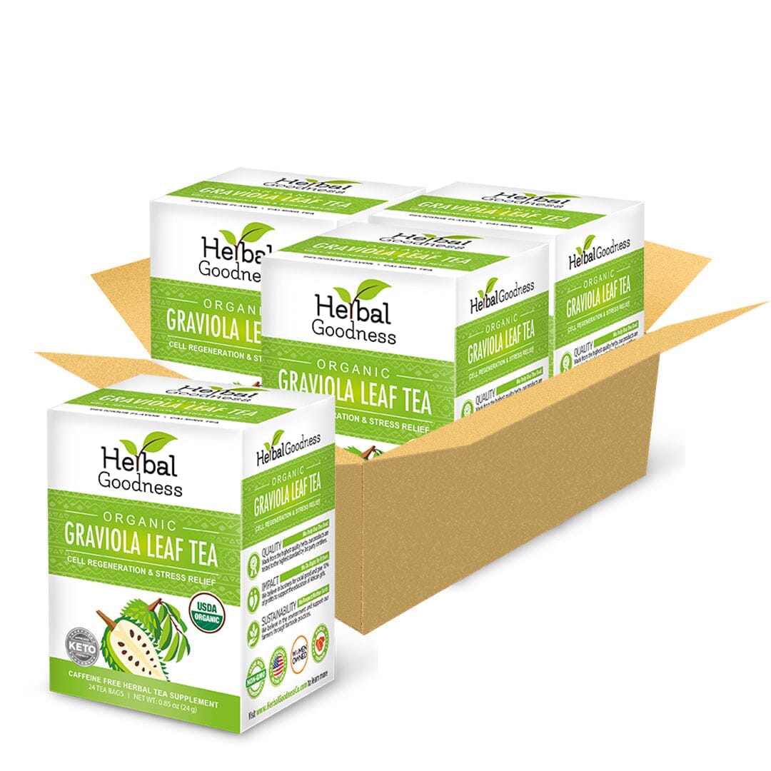 Soursop Leaf Tea Graviola Leaves - 100% Organic Tea & Infusions Herbal Goodness 