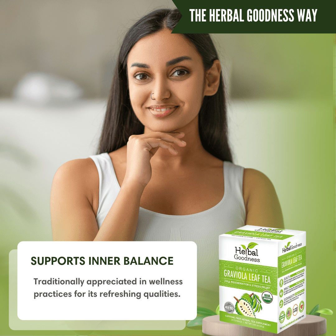 Soursop Leaf Tea Graviola Leaves - 100% Organic Tea & Infusions Herbal Goodness 