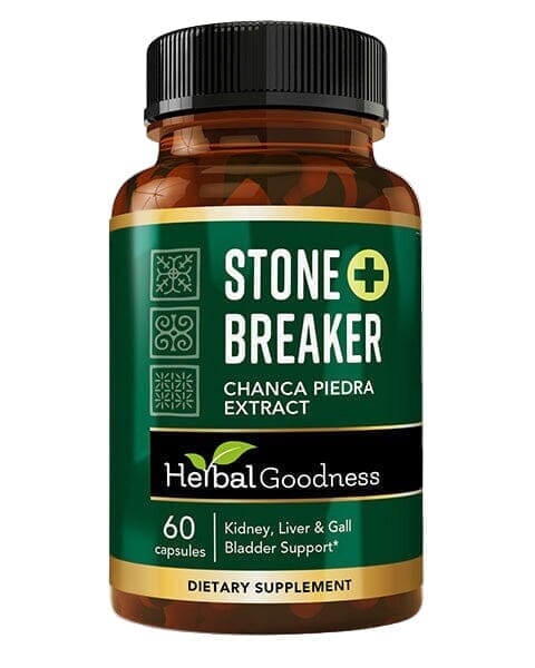 Stone Breaker Chanca Piedra - Capsules 10X Extract 60/600mg - Kidney Health Capsules Herbal Goodness 60 Caps 
