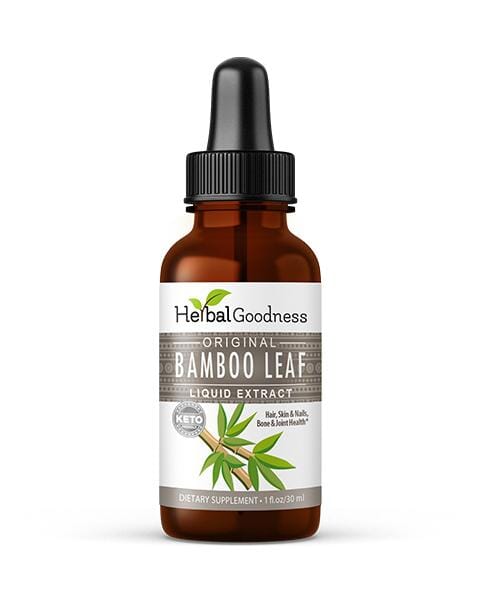 Bamboo Leaf Extract- Liquid 12oz - Bone, Hair, Skin & Nails - Herbal Goodness Liquid Extract Herbal Goodness 1oz 