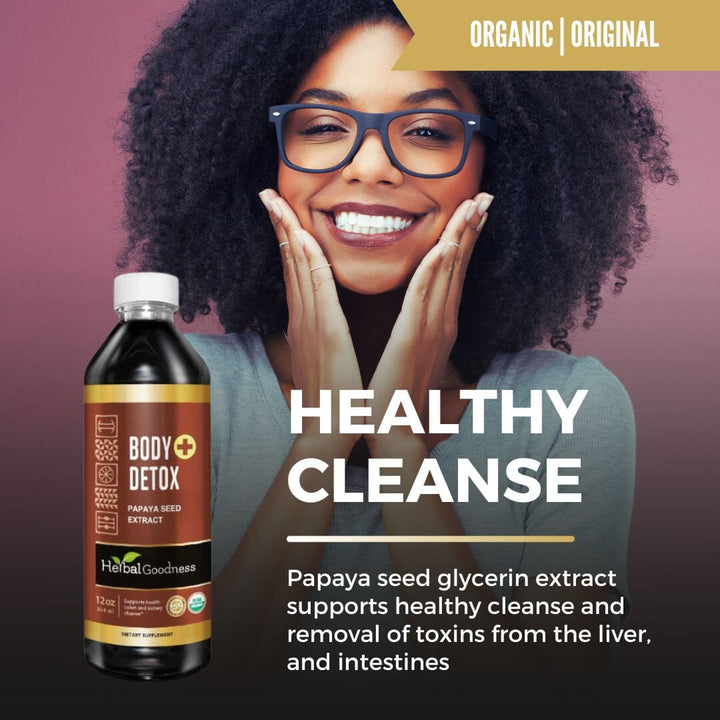 Body Detox Plus - Liquid 12oz - Healthy Colon & Kidney Cleanse - Herbal Goodness Liquid Extract Herbal Goodness 