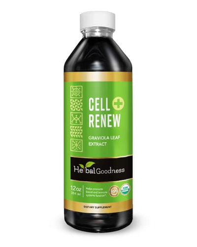 Cell Renew and Rejuvination - Graviola Soursop Leaf Extract - Organic, 12oz Liquid Herbal Goodness Unit 