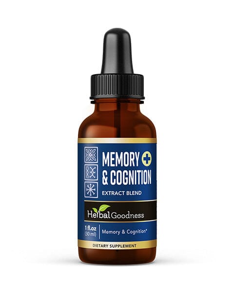 Memory and Cognition Liquid Extract - Clarity Support, Performance Support, Mental Boost - Herbal Goodness - Herbal Goodness