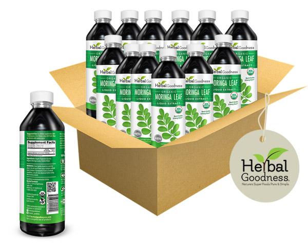 Moringa Leaf Extract Juice Liquid - Muscle Builder - 9 essential Amino Acids - 12 fl oz  Unit 