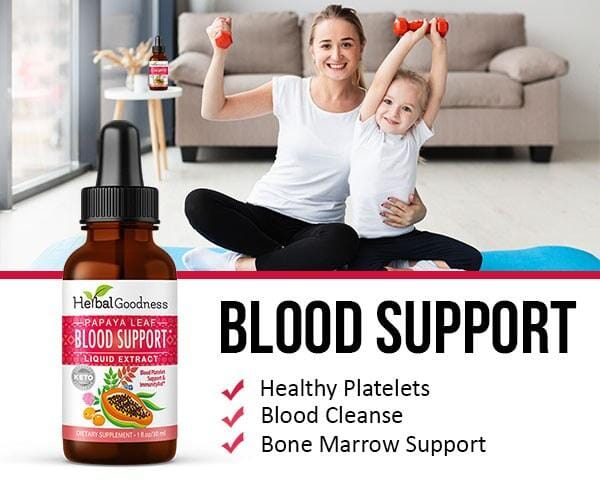 Papaya Leaf Extract Blood Support - Liquid 12oz - Healthy Platelets - Herbal Goodness Liquid Extract Herbal Goodness 